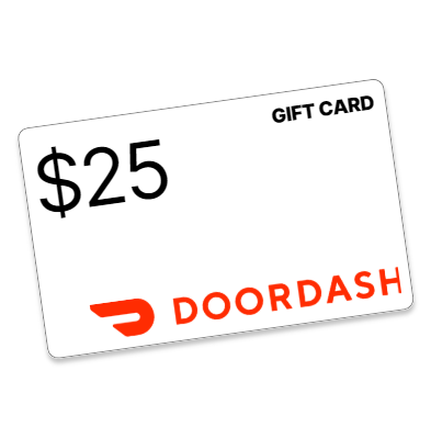 $25 Doordash gift card