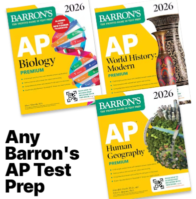 Barron's AP test preparation materials